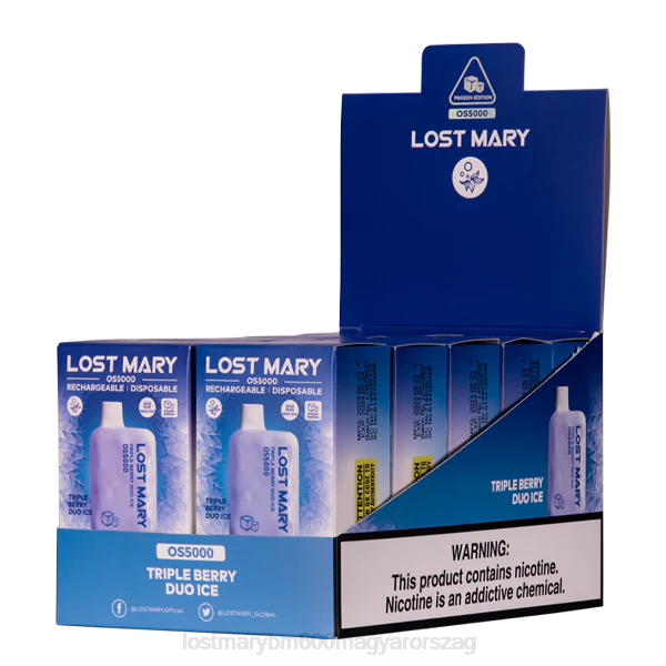 LOST MARY bm600 magyarország elveszett Mary os5000 NFR474 tripla bogyó duó jég