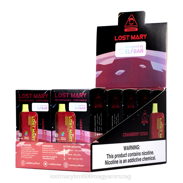 LOST MARY vape 3500 magyarország elveszett Mary os5000 NFR427 áfonya szóda
