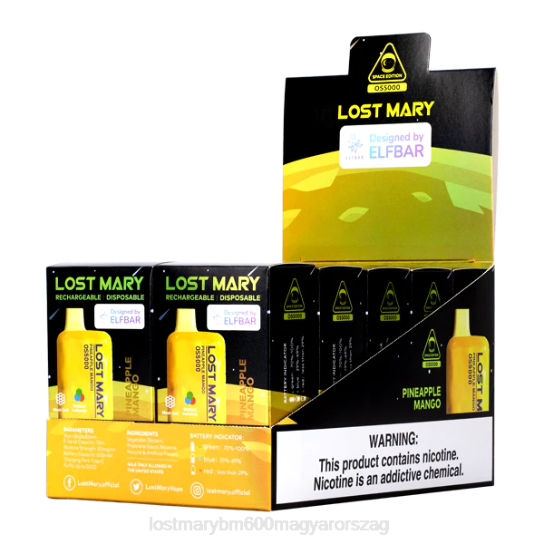 LOST MARY vape 3500 magyarország elveszett Mary os5000 NFR457 ananász mangó