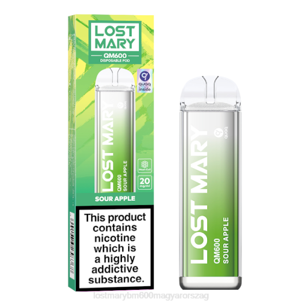 LOST MARY hungary elveszett mary qm600 eldobható vape NFR4165 savanyú alma