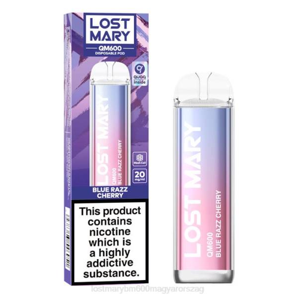 LOST MARY magyarország elveszett mary qm600 eldobható vape NFR4156 kék razz cseresznye