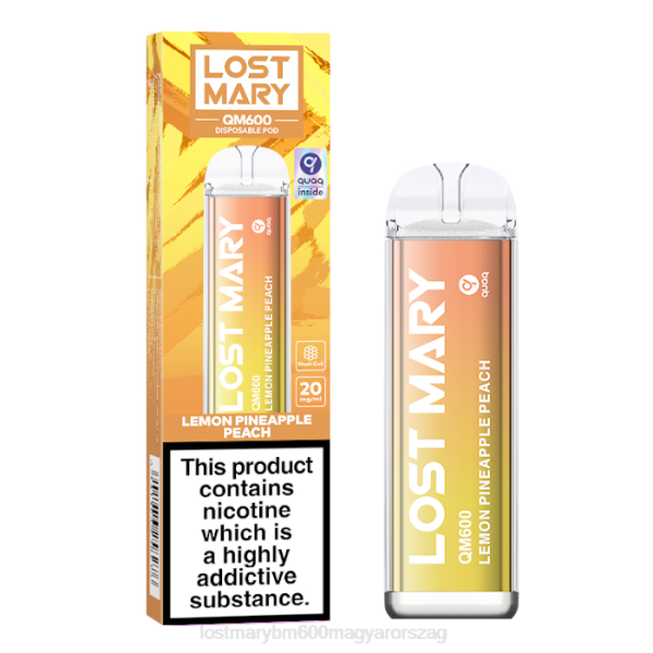 LOST MARY rendelés elveszett mary qm600 eldobható vape NFR4163 citromos ananász őszibarack