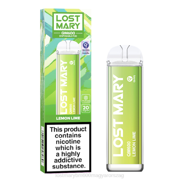 LOST MARY review elveszett mary qm600 eldobható vape NFR4168 zöld citrom
